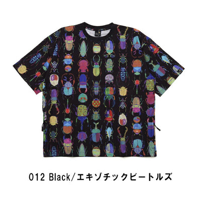 go slow caravan ゴースローキャラバン ストレッチサッカー総柄プリント半袖TEE 346124