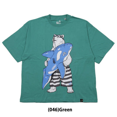 go slow caravan ゴースローキャラバン USA/C プールクマ BIG TEE 341920