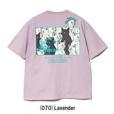 go slow caravan ゴースローキャラバン USA/C スクエアLOGO バックプリント ゆったり TEE 341915B