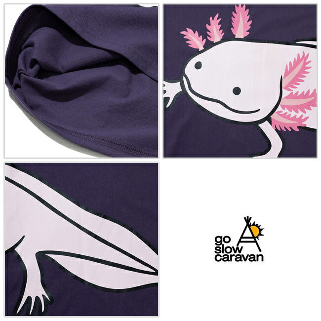 go slow caravan ゴースローキャラバン USA/C ウーパールーパー IMPACT ゆったり TEE 341916
