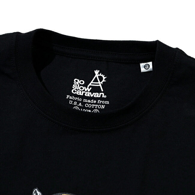 go slow caravan ゴースローキャラバン USA/C スイカ猫ゆったりTEE 341926