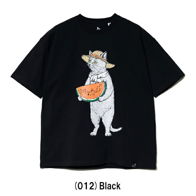 go slow caravan ゴースローキャラバン USA/C スイカ猫ゆったりTEE 341926