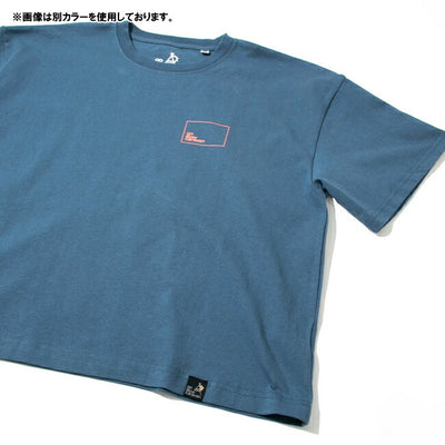 go slow caravan ゴースローキャラバン USA/CスクエアLOGOバックプリントミドルTEE 341946A