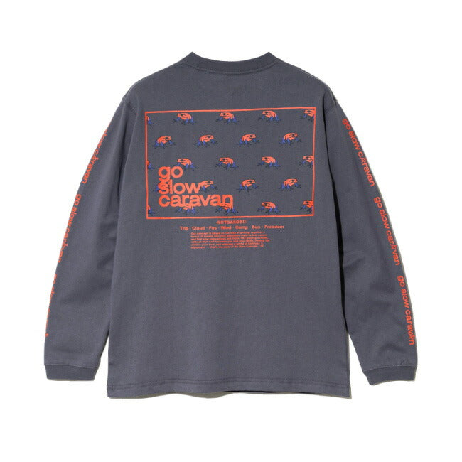 USA/C スクエアLOGO バックプリントロングスリーブTEE 351902