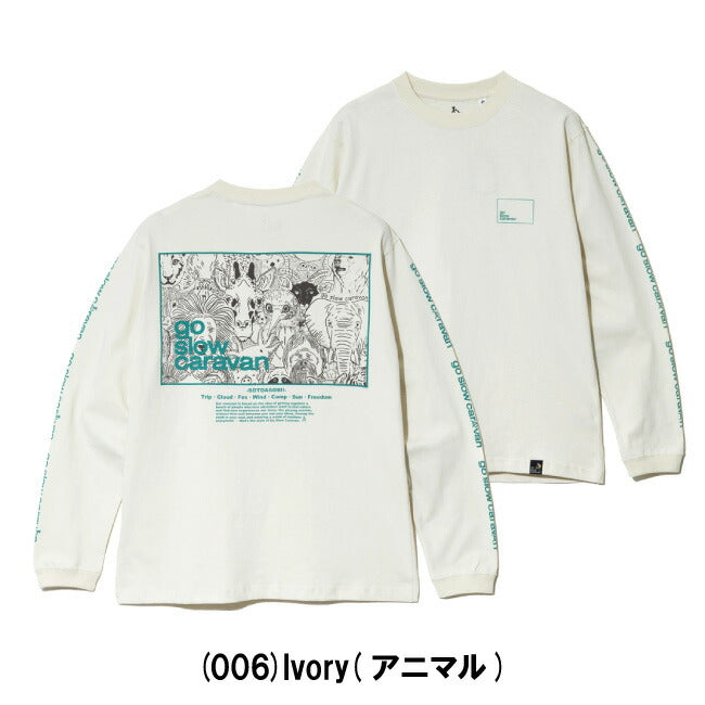 USA/C スクエアLOGO バックプリントロングスリーブTEE 351902