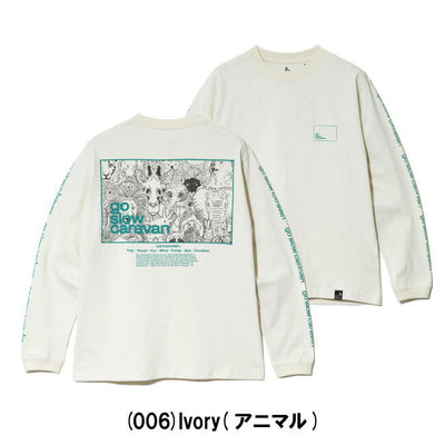 USA/C スクエアLOGO バックプリントロングスリーブTEE 351902