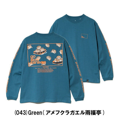 USA/C スクエアLOGO バックプリントロングスリーブTEE 351902