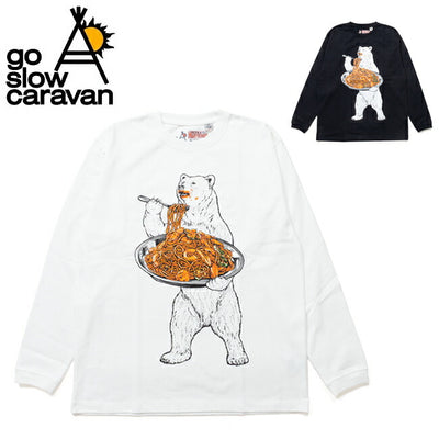 go slow caravan ゴースローキャラバン 超ヘビーUSA/C ナポリタンクマ ロングスリーブ TEE 351906