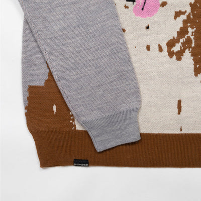 笑う柴犬 IMPACTジャガードニットセーター