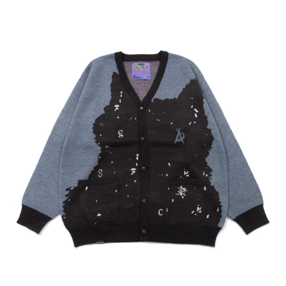 笑う柴犬 IMPACTジャガードニットカーディガン