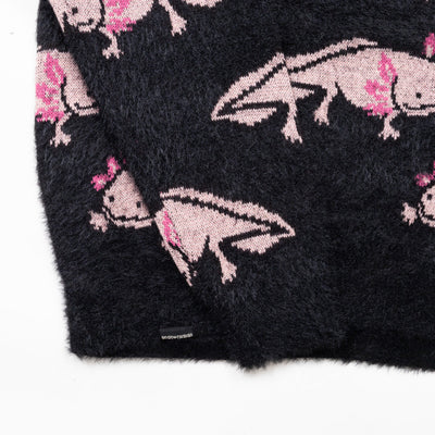 ウーパールーパー シャギー MIX ジャガードニットBIGセーター