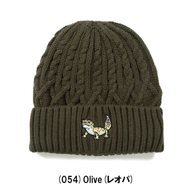 ケーブル刺しゅう ニットキャップ 359103