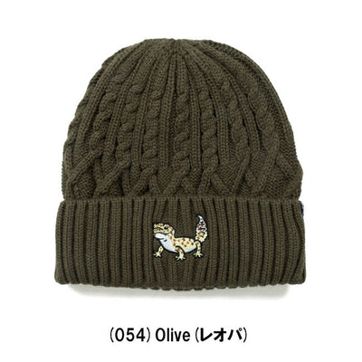 ケーブル刺しゅう ニットキャップ 359103