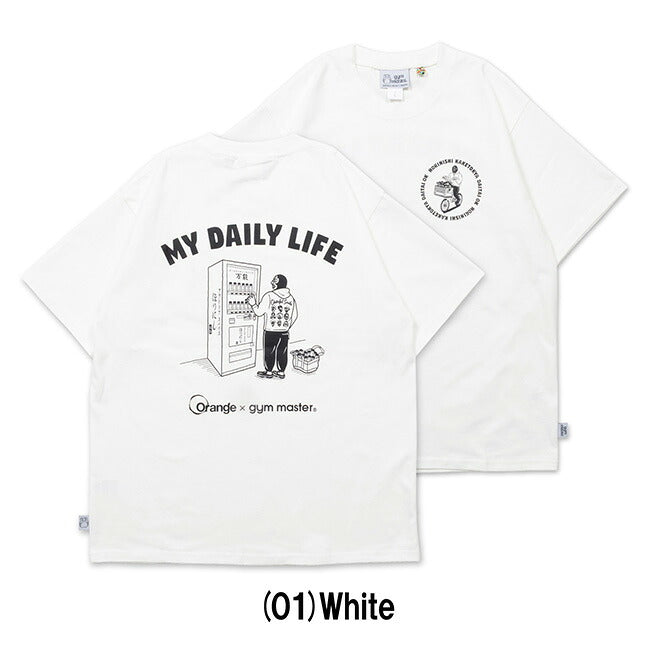 gym master×Orange ジムマスター×オレンジ 別注 MY DAILY HORINISHI Tee マイデイリーホリニシティー M-001