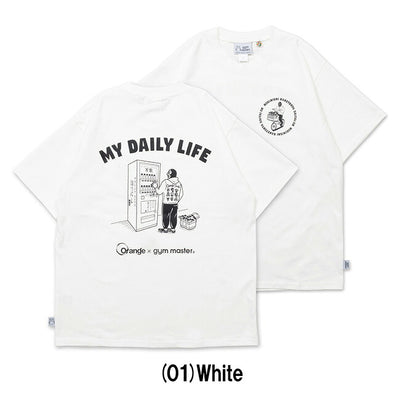 gym master×Orange ジムマスター×オレンジ 別注 MY DAILY HORINISHI Tee マイデイリーホリニシティー M-001