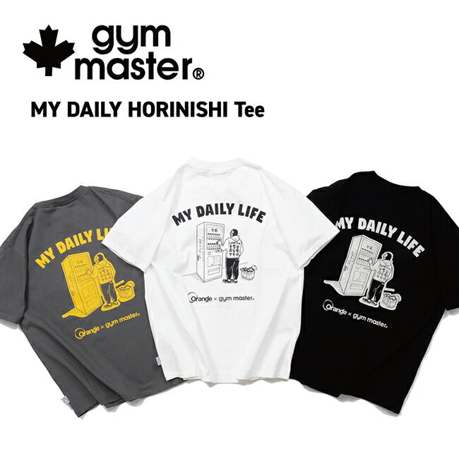 gym master×Orange ジムマスター×オレンジ 別注 MY DAILY HORINISHI Tee マイデイリーホリニシティー M-001