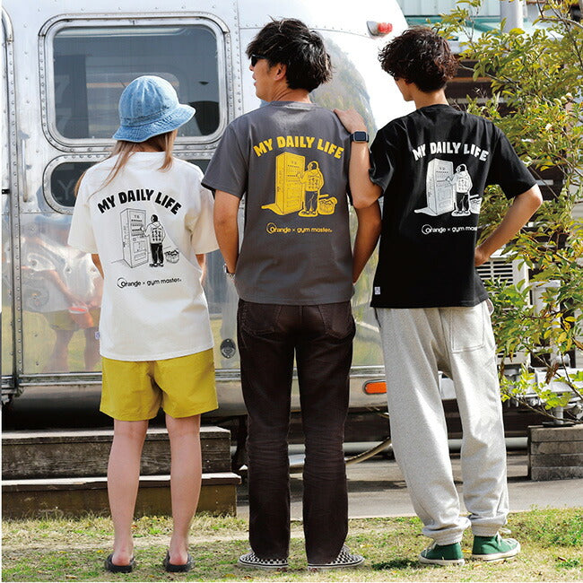 gym master×Orange ジムマスター×オレンジ 別注 MY DAILY HORINISHI Tee マイデイリーホリニシティー M-001