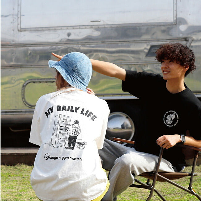 gym master×Orange ジムマスター×オレンジ 別注 MY DAILY HORINISHI Tee マイデイリーホリニシティー M-001