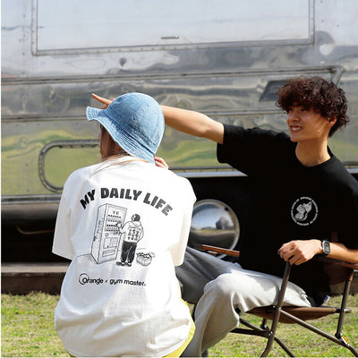 gym master×Orange ジムマスター×オレンジ 別注 MY DAILY HORINISHI Tee マイデイリーホリニシティー M-001