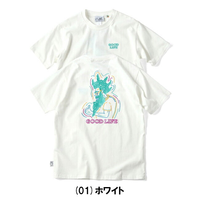 gym master ジムマスター 7.4oz GOOD LIFE刺繍Tee G521795