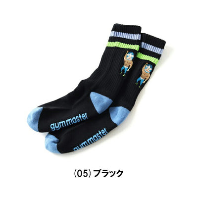 gym master ジムマスター リフレクションライン刺繍ソックス G566787