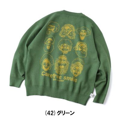ジャガードニット carefree smile クルーネック G621792