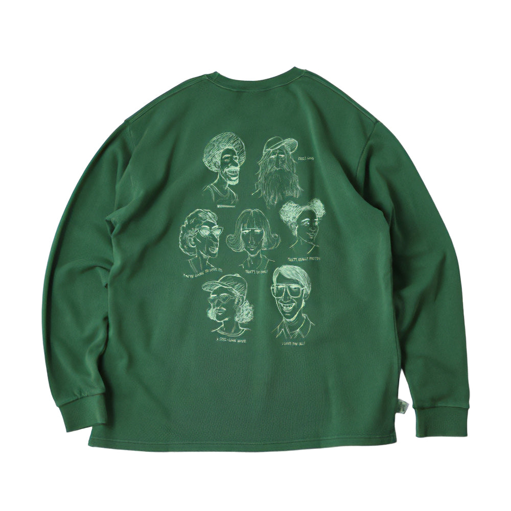 gym master - 10oz ピグメントスウェット In my heart ロンTee G833773