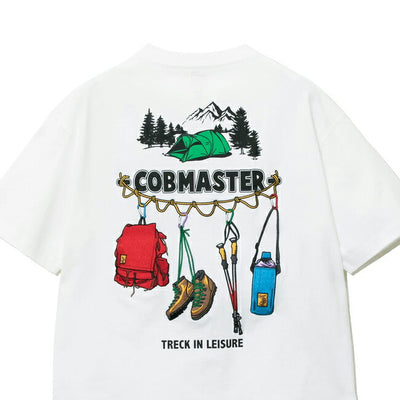 COBMASTER コブマスター 吸水速乾天竺 刺繍×プリント ルーズTEE(トレッキングツール) 437506