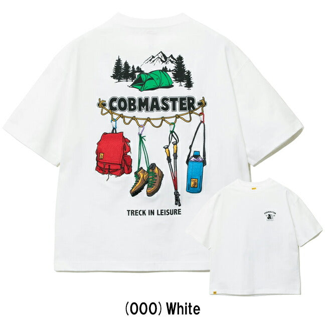 COBMASTER コブマスター 吸水速乾天竺 刺繍×プリント ルーズTEE(トレッキングツール) 437506