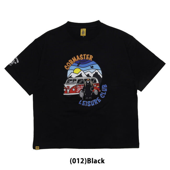 COBMASTER コブマスター 吸水速乾天竺刺繍ルーズTEE(旅するベアー) 437505