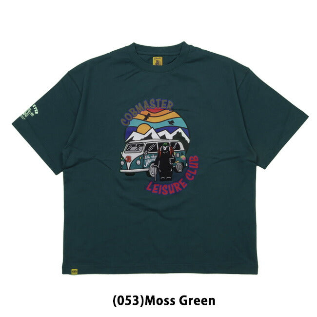 COBMASTER コブマスター 吸水速乾天竺刺繍ルーズTEE(旅するベアー) 437505
