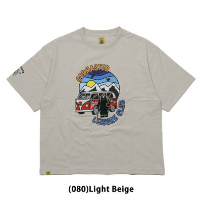 COBMASTER コブマスター 吸水速乾天竺刺繍ルーズTEE(旅するベアー) 437505