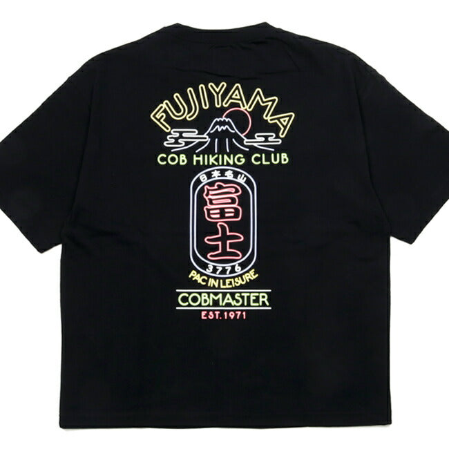COBMASTER コブマスター 吸水速乾天竺 刺繍×プリント ルーズTEE (FUJIYAMA HIKING CLUB) 430223