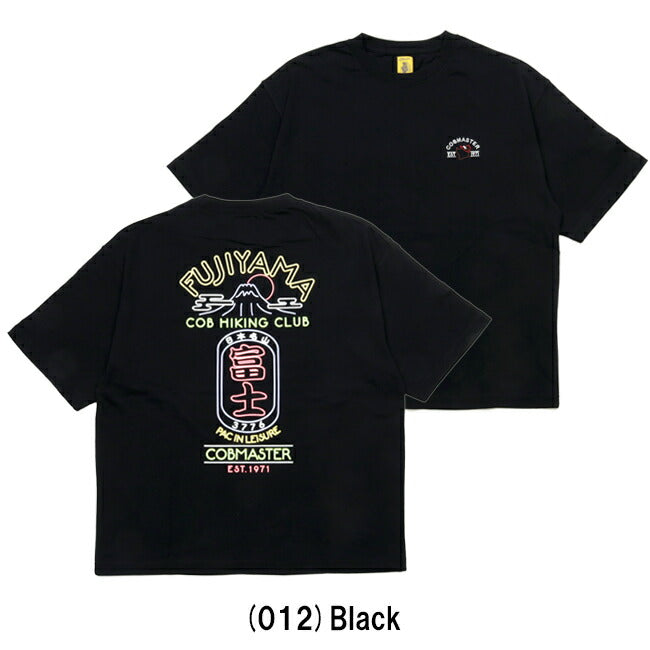 COBMASTER コブマスター 吸水速乾天竺 刺繍×プリント ルーズTEE (FUJIYAMA HIKING CLUB) 430223
