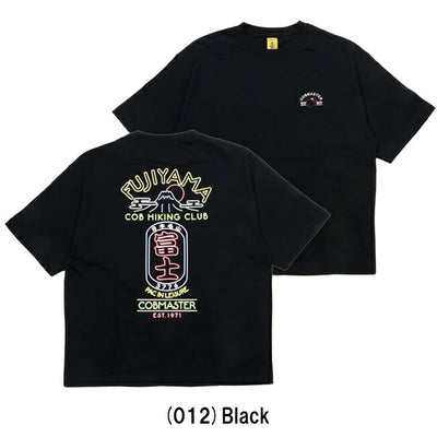 COBMASTER コブマスター 吸水速乾天竺 刺繍×プリント ルーズTEE (FUJIYAMA HIKING CLUB) 430223
