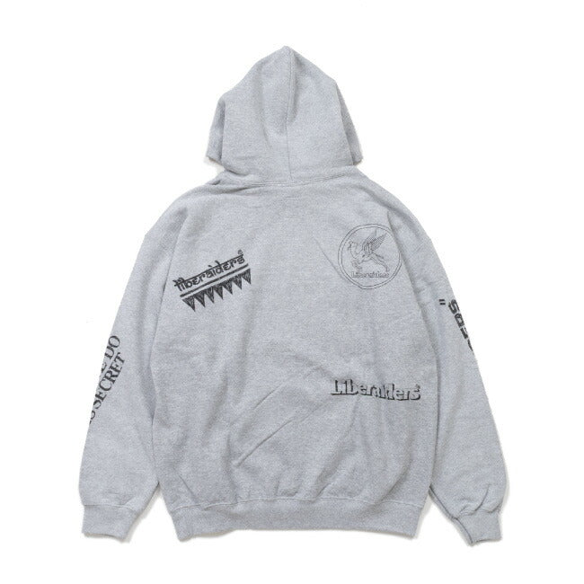 Liberaiders リベレイダース HANDWRITING PRINT HOODIE ハンドライティングプリントフーディ 773112503