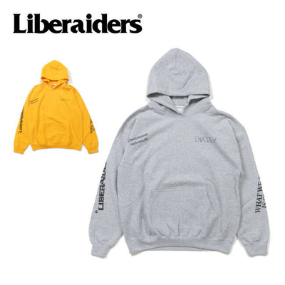 Liberaiders リベレイダース HANDWRITING PRINT HOODIE ハンドライティングプリントフーディ 773112503