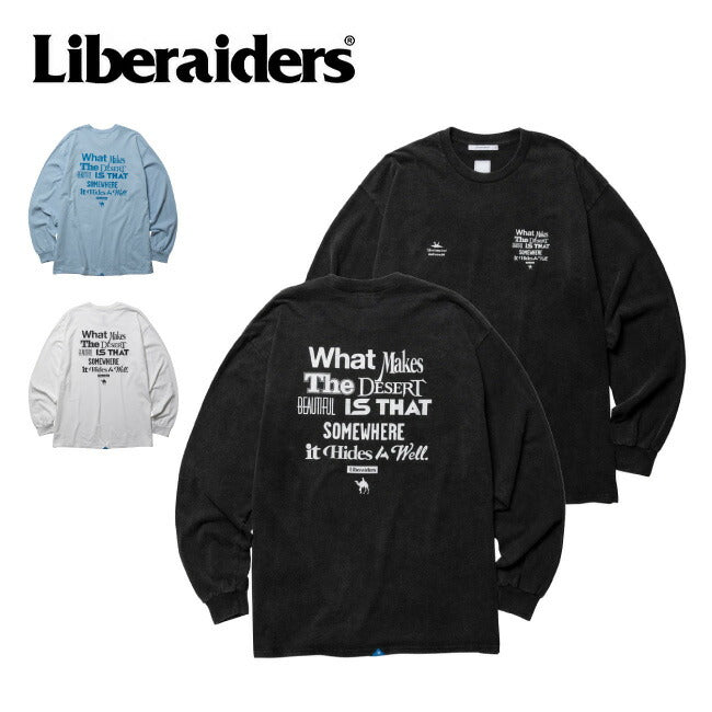 Liberaiders リベレイダース MULTI FONT L/S TEE マルチフォントロングスリーブティー 775052503