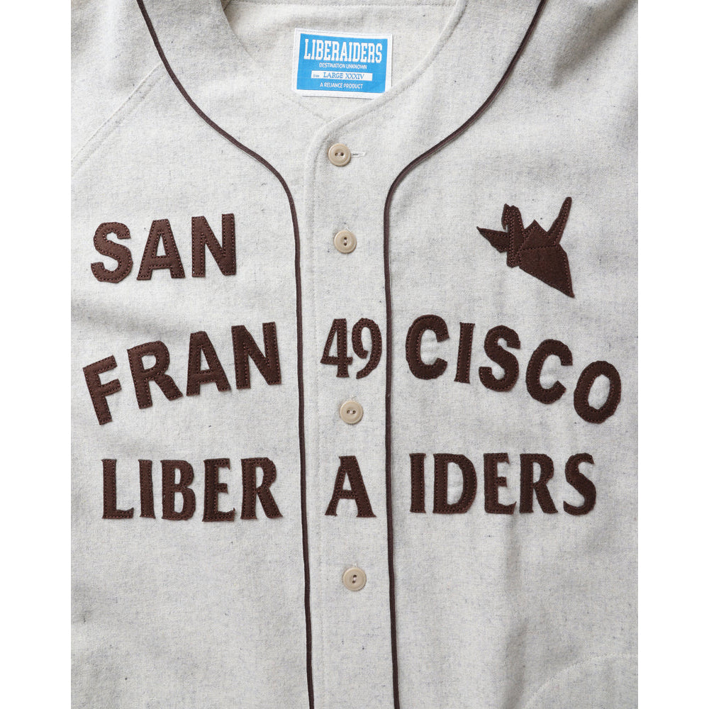 Liberaiders - FLANNEL BASEBALL SHIRT フランネルベースボールシャツ