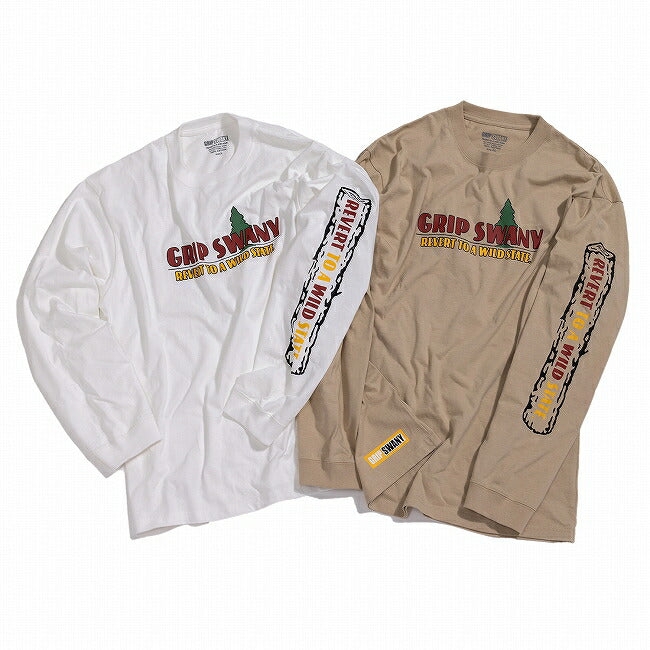 GRIP SWANY グリップスワニー TREE PRINT L/S TEE ツリープリントロングスリーブティー GSMCT0006