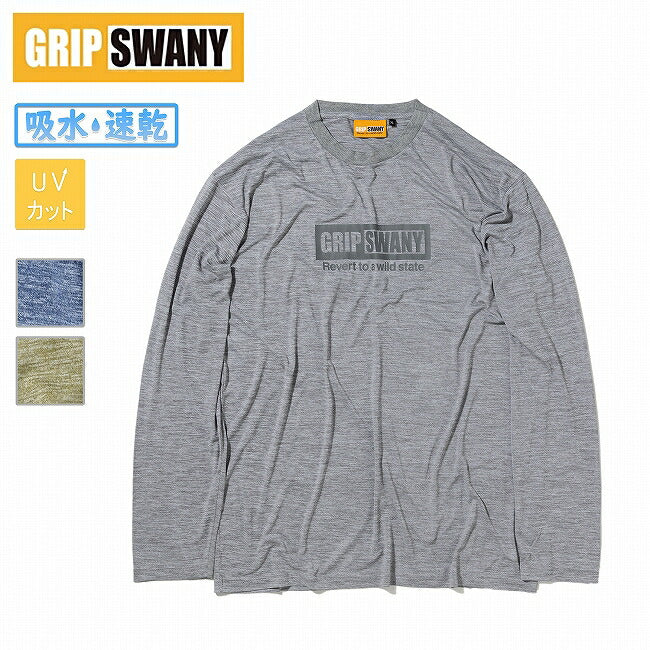 GRIP SWANY グリップスワニー BOX LOGO DRY L/S TEE ボックスロゴドライロングスリーブティー GSMCT0008