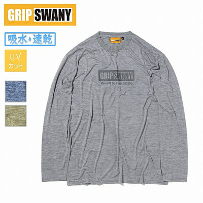 GRIP SWANY グリップスワニー BOX LOGO DRY L/S TEE ボックスロゴドライロングスリーブティー GSMCT0008