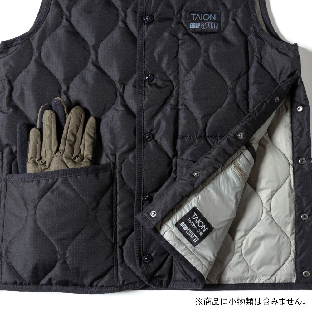 TAION×GRIP SWANY タイオン×グリップスワニー DOWN VEST ダウンベスト TAION-GRIPSWANY-VT01