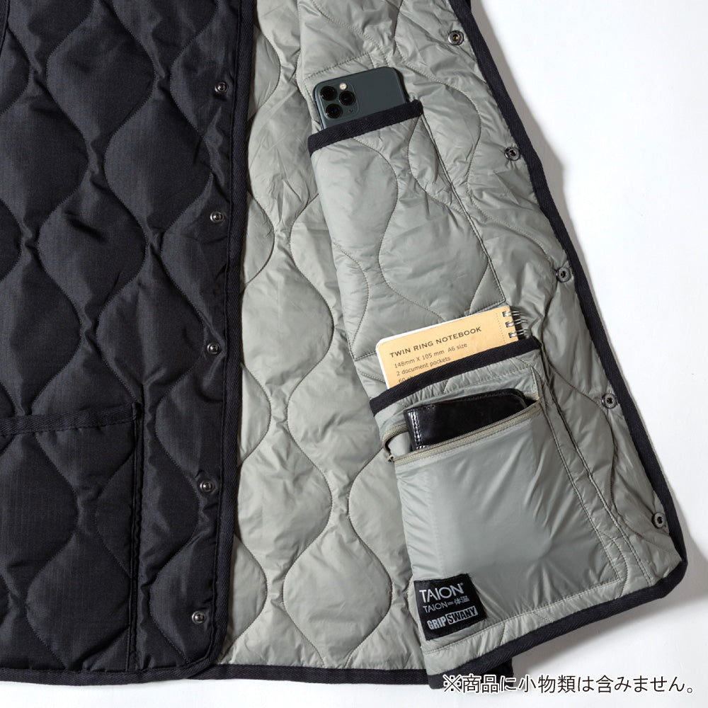 TAION×GRIP SWANY タイオン×グリップスワニー DOWN VEST ダウンベスト TAION-GRIPSWANY-VT01