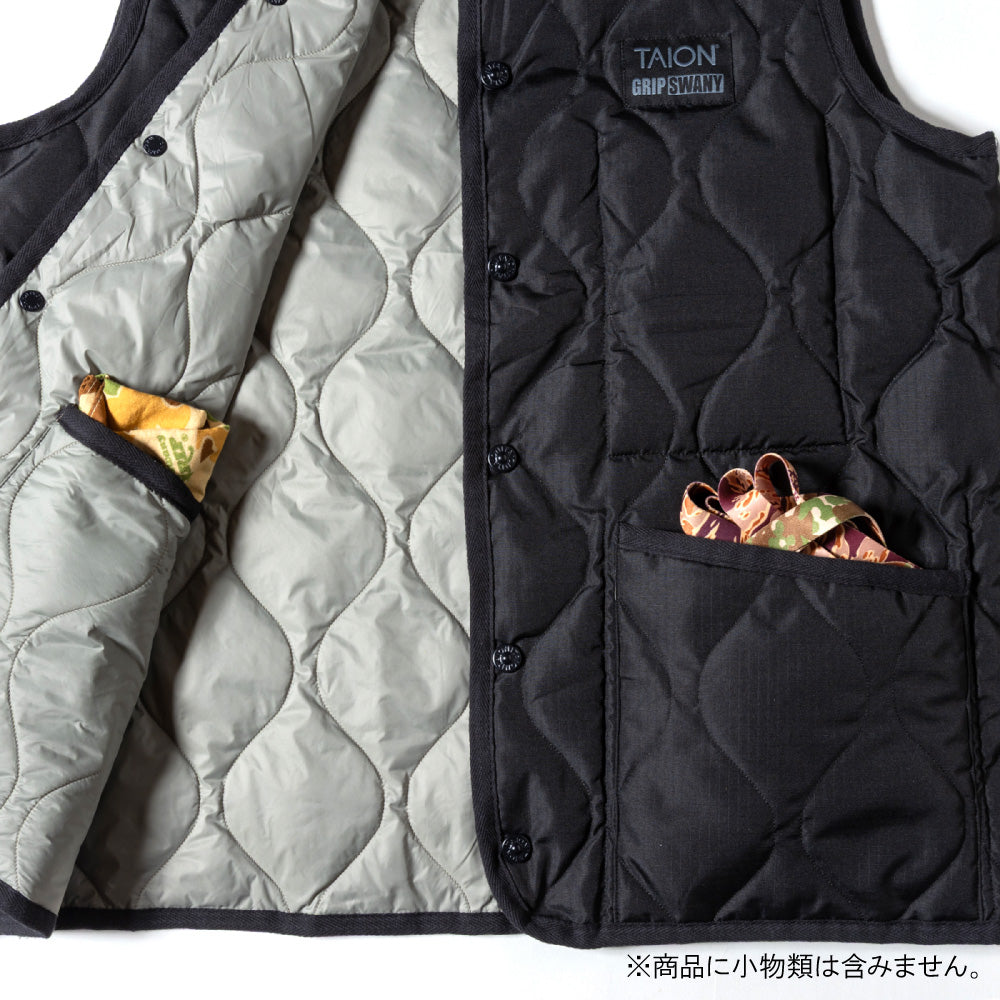 TAION×GRIP SWANY タイオン×グリップスワニー DOWN VEST ダウンベスト TAION-GRIPSWANY-VT01