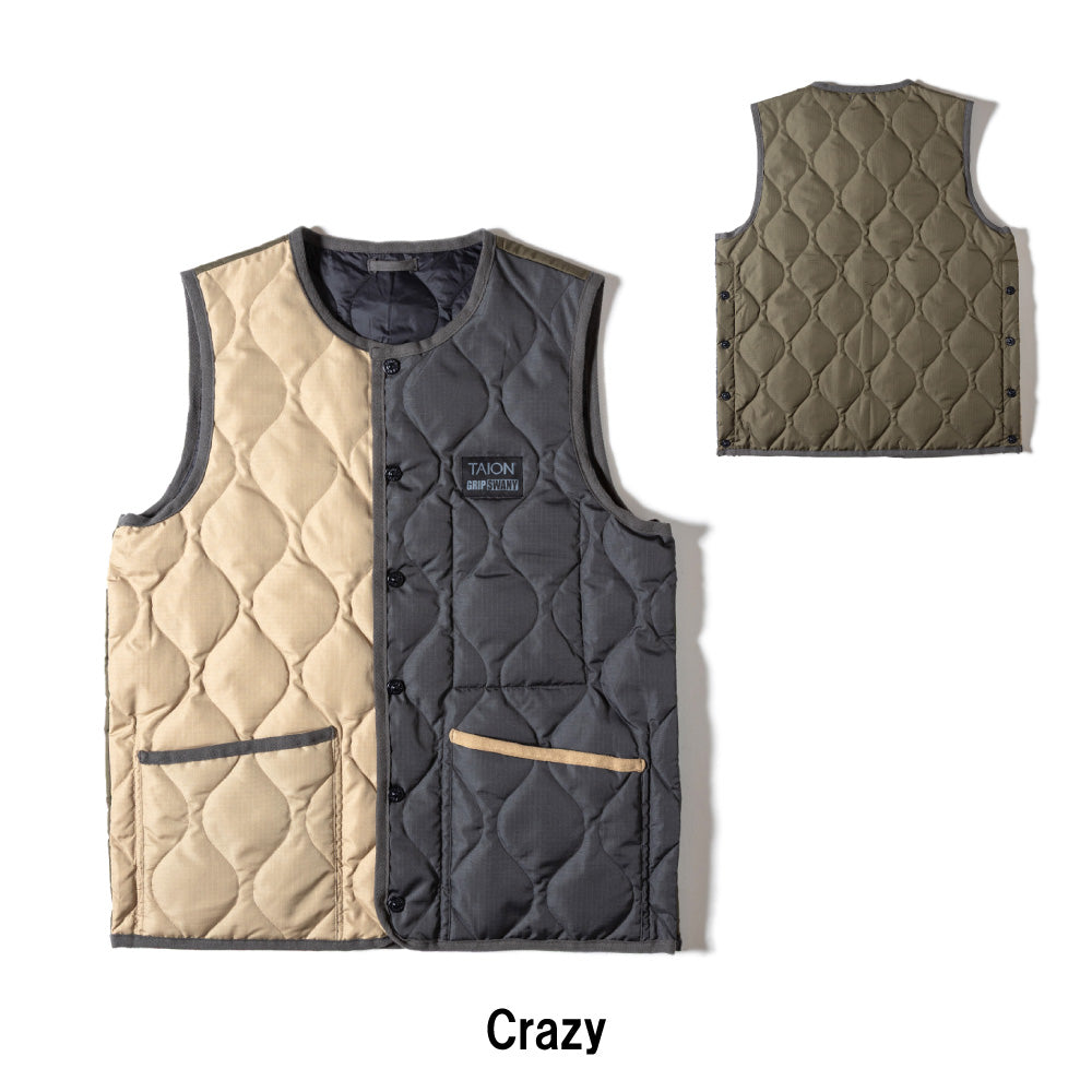 TAION×GRIP SWANY タイオン×グリップスワニー DOWN VEST ダウンベスト TAION-GRIPSWANY-VT01