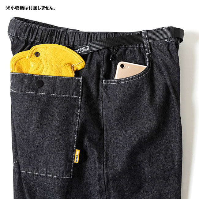 W’S WIDE DENIM PANS ウィメンズワイドデニムパンツ Indigo GSW-37
