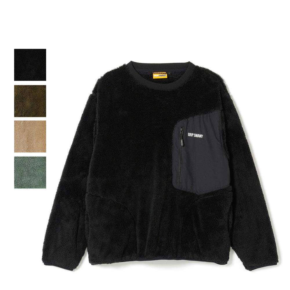 クラーク記念国際フリース GRIP SWANY グリップスワニー - GEAR FLEECE CREW NECK ギアフリース