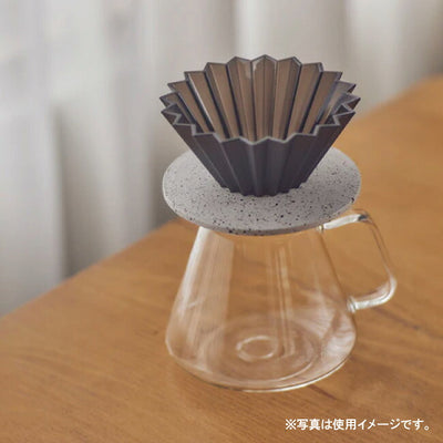 ORIGAMI オリガミ Dripper holder [Grain White×Black] ドリッパーホルダー[木目ホワイト×ブラック]