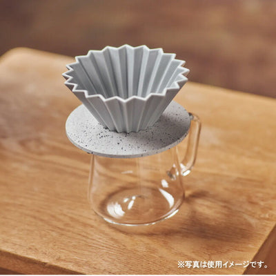 ORIGAMI オリガミ Dripper holder [Grain White×Black] ドリッパーホルダー[木目ホワイト×ブラック]